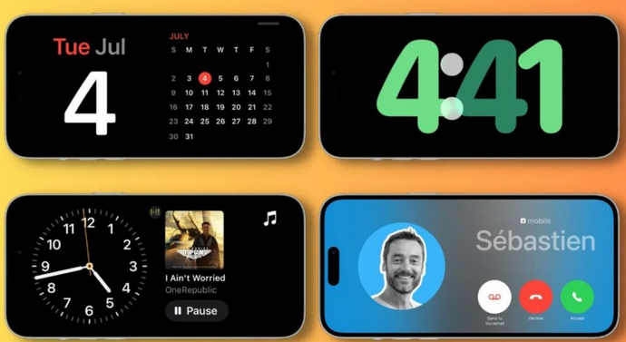 江都苹果手机维修分享iOS17横屏充电待机显示有什么好处 