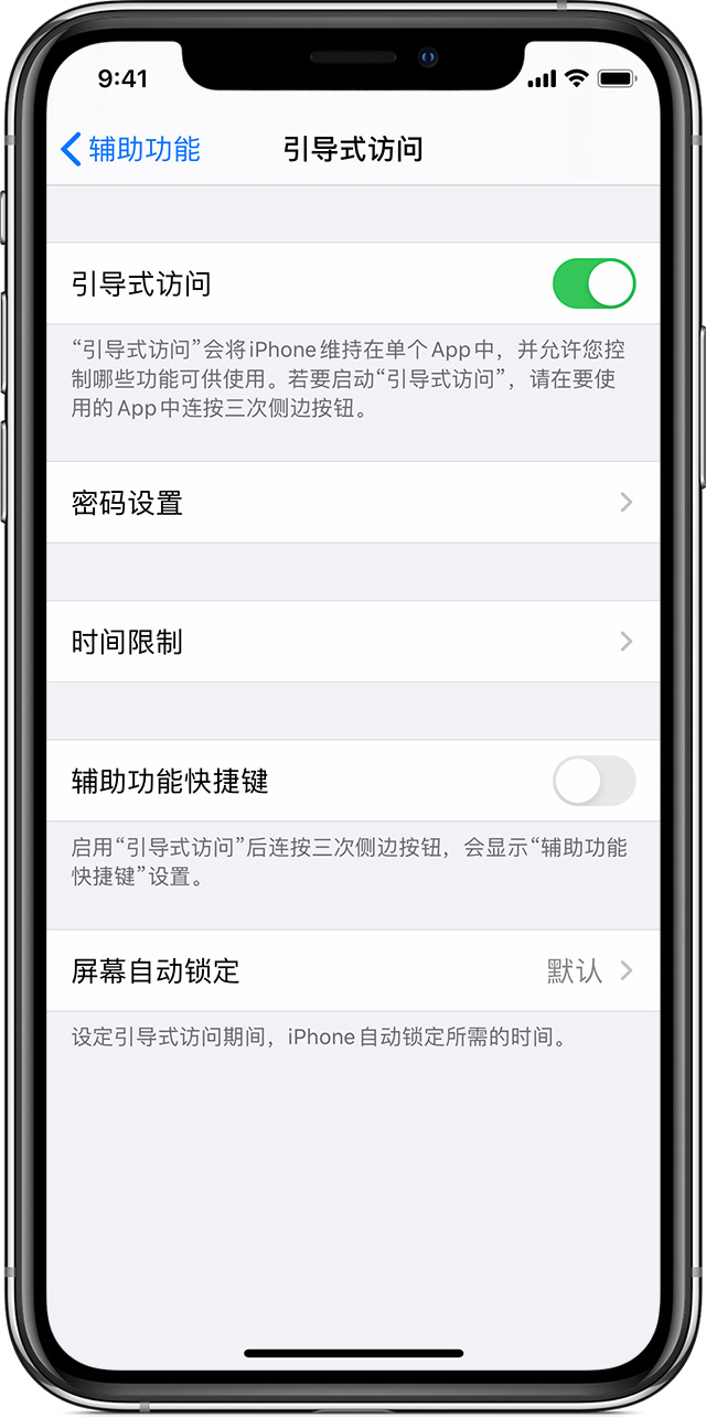 江都苹果手机维修分享如何在 iPhone 上退出引导式访问 