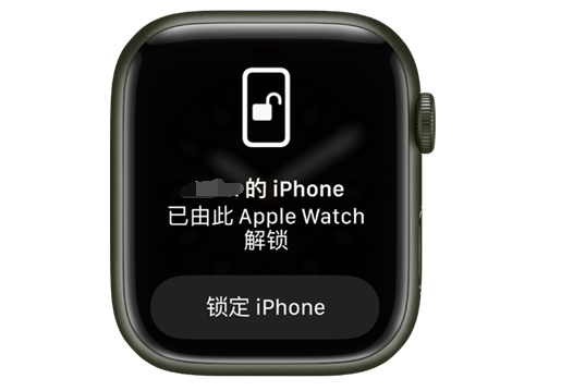 江都苹果手机维修分享用 AppleWatch 解锁配备面容 ID 的 iPhone方法 