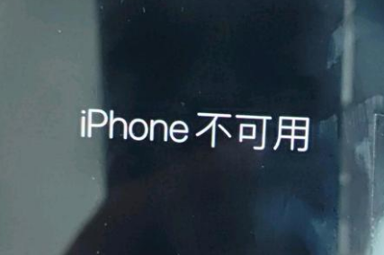 江都苹果服务网点分享锁屏界面显示“iPhone 不可用”如何解决 